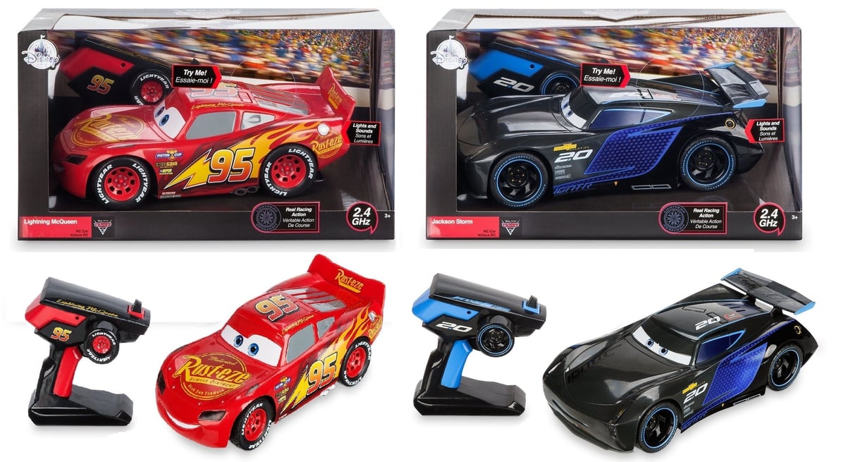 カーズ クロスロード 1/24 クルーズ マックイーン ジャクソンストーム シューターで発車!カーズ3 クロスロード ディズニー