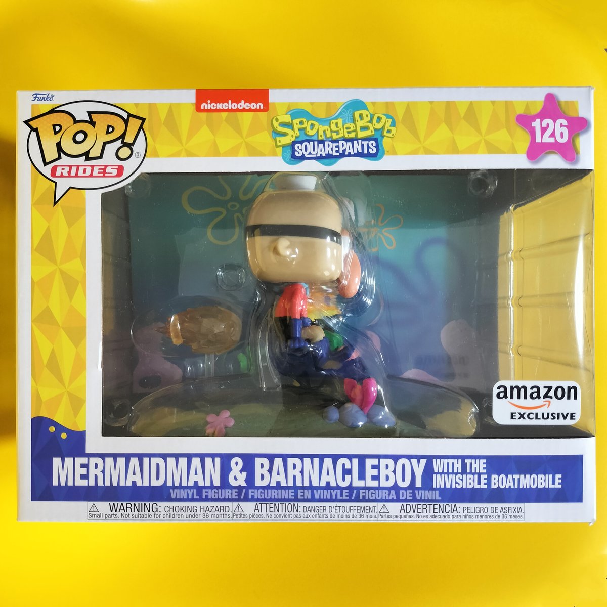 FUNKO - 限定FUNKO POP!  スポンジボブ　フジツボボーイ&マーメイドマン ファンコポップ:ライド 『スポンジボブ』マーメイドマンと