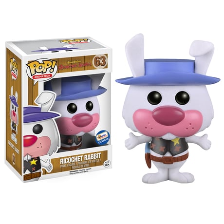 ファンコ ポップ　ハンナバーベラ　リコシェ・ラビット（フロック版）　Funko Pop! Hanna Barbera     Ricochet Rabbit 《Flocked》
