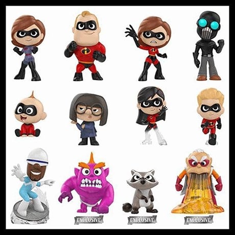 2018年 ディズニー ピクサー  インクレディブル・ファミリー FUNKO MYSTERY MINIS フィギュア 【TARGET】