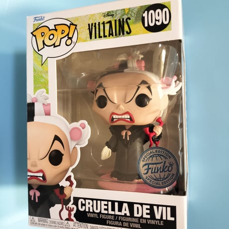 ファンコ ポップ　ディズニー：ヴィランズ　クルエラ・ド・ヴィル 　 Funko POP! Disney Villains Cruella De Vil in Cart