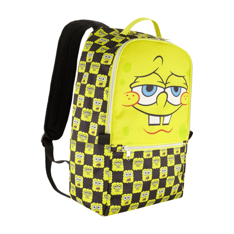 『スポンジボブ』　チェック柄 ビッグフェイス バックパック  SpongeBob SquarePants Checkered Big Face Backpack