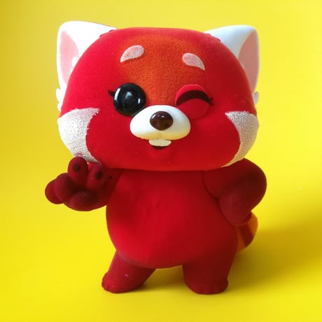 ファンコ ポップ ピクサー『私ときどきレッサーパンダ』6インチ　レッサーパンダ・メイ《フロック版》　 Funko POP!Pixar TURNING RED　RED PANDA MEI FLOCKED
