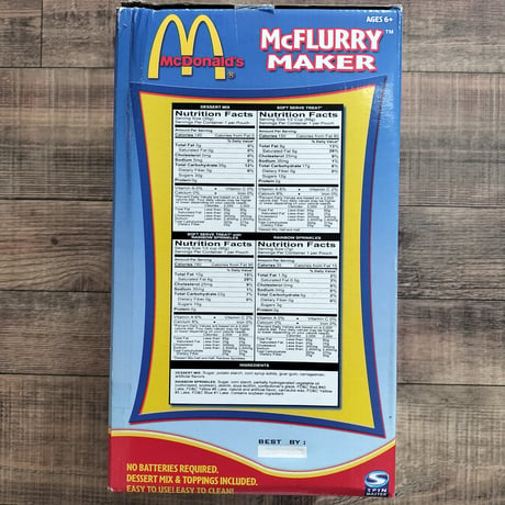 2003年頃のデッドストック！マクドナルド　マックフルーリー・メーカー　McDonald's McFlurry Maker