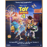 《送料込み》　2019年　トイストーリー4　DVD&Blu-ray 発売 告知用 ポスター　※他商品と同梱発送できません。