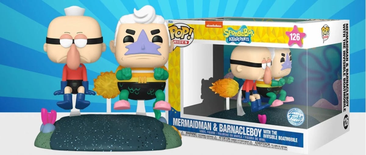 FUNKO - 限定FUNKO POP!  スポンジボブ　フジツボボーイ&マーメイドマン スポンジボブ』
