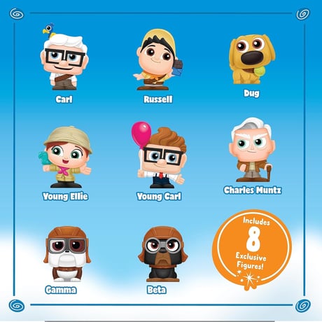 ディズニー　ドアラブル　ピクサー『カールじいさんの空飛ぶ家』 セット　Disney Doorables Pixar UP set