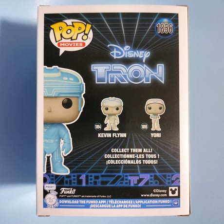 ファンコポップ  ディズニー映画『トロン（1982）』　ケヴィン・フリン　《グロー版》  Funko Pop! Tron (1982)　Kevin Flynn  (Glow)