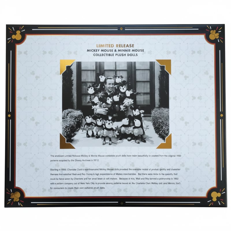 ミッキーマウス＆ミニーマウス コレクターズ レプリカ ぬいぐるみ