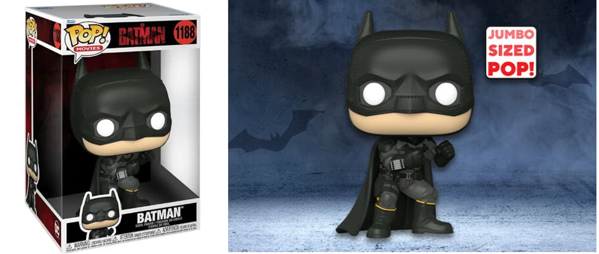 🦇「ザ・バットマン」高さ約25㎝のジャンボ・ファンコポップ 再入荷
