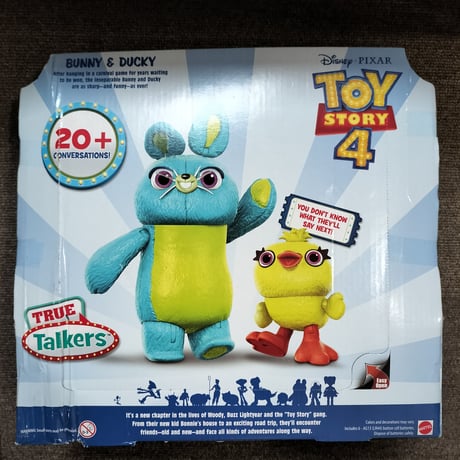 2019年 トイストーリー4  インタラクティブ・フィギュア ダッキー & バニー  Toy Story4  Interactive True Talkers Bunny and Ducky