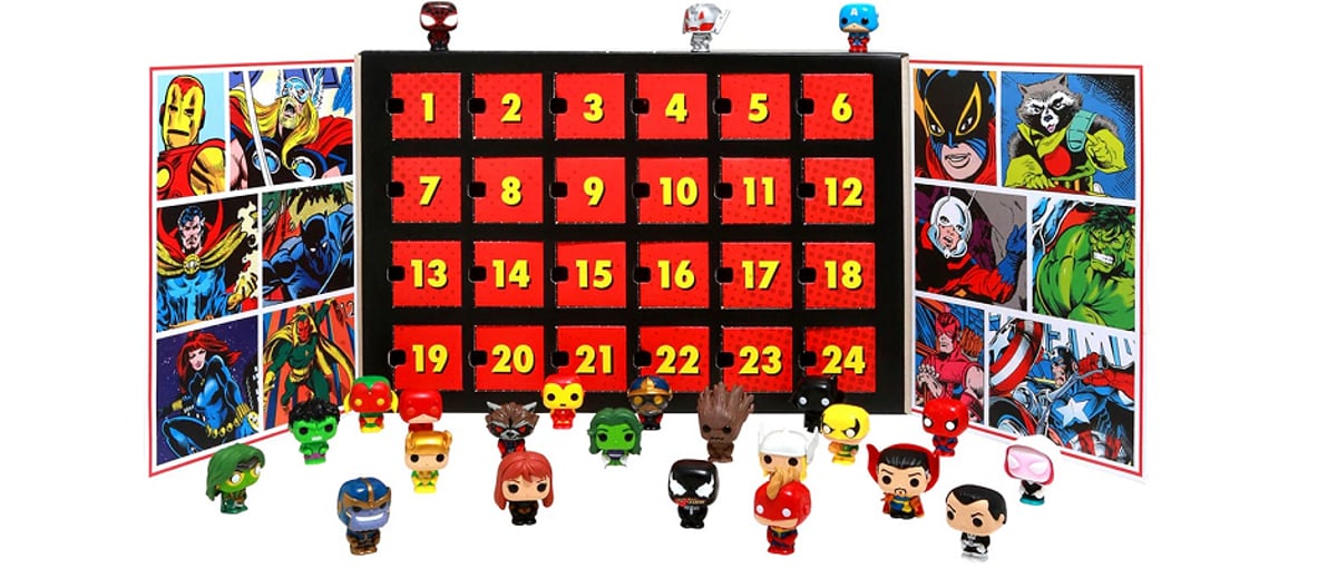アドベントカレンダー キャラクター付き マーベル80周年記念ファンコ「アドベントカレンダー」再入荷