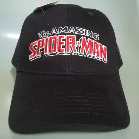 マーベル『アメージング・スパイダーマン』ロゴ　トラッカーキャップ　Marvel Spider-Man Trucker Cap