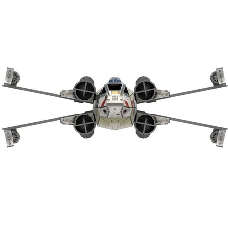 「スターウォーズ 」 X-ウイング 　3Dペーパーモデルキット　T-65