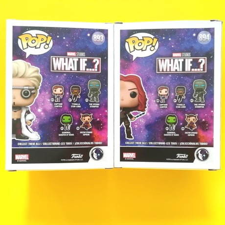 ファンコ ポップ　マーベル『ホワット・イフ...?』 コレクターコープス　（ブラック・ウィドウ＆ザ・コレクター）　Funko POP!  ”What If...?”　Collector Corps