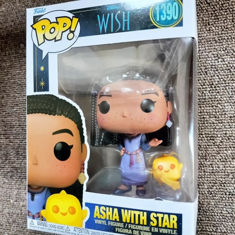 ファンコ  ポップ   ディズニー映画『ウィッシュ』 アーシャ&スター　Funko POP! Disney:Wish　ASHA & STAR