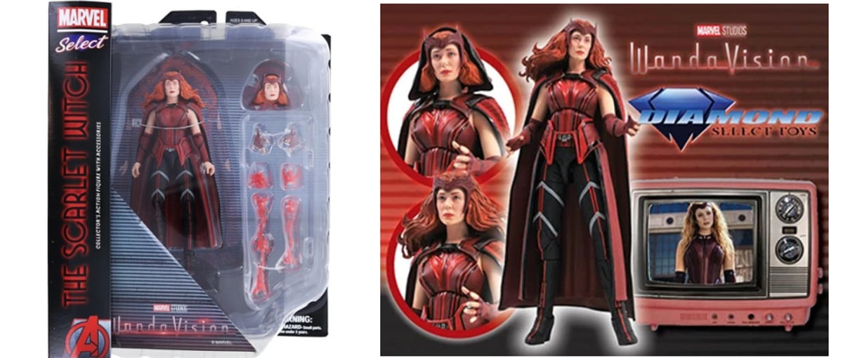 MARVEL SELECT 「ワンダヴィジョン」スカーレットウィッチのアクション