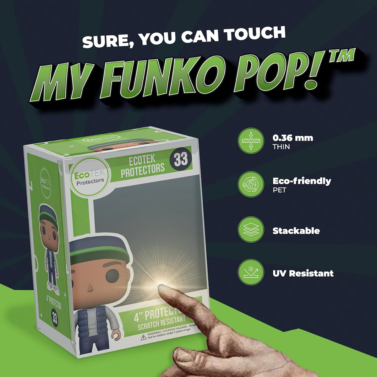 ファンコ ポップ 用 プロテクトケース EcoTEK 5枚セット FUNKO POP! Pr