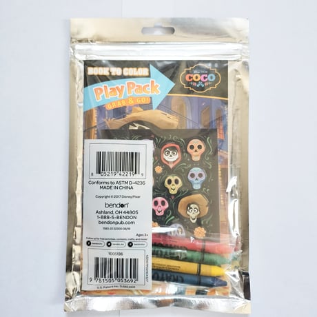 2018年　ピクサー『リメンバー・ミー』 Disney Pixar Coco Play Pack Grab & Go! アクティビティブック セット