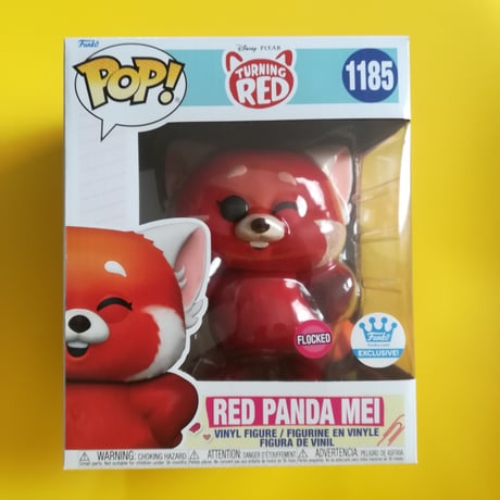 ファンコ ポップ ピクサー『私ときどきレッサーパンダ』6インチ　レッサーパンダ・メイ《フロック版》　 Funko POP!Pixar TURNING RED　RED PANDA MEI FLOCKED