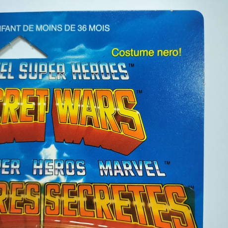 1984年デッドストック　マテル シークレットウォーズ ブラックコスチューム スパイダーマン アクションフィギュア（マルチランゲージ版）