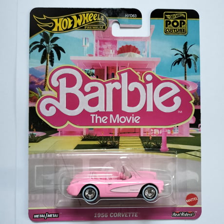 Hot Wheels Premium Pop Culture, Barbie　1956 Corvette®　バービー　1956 コルベット
