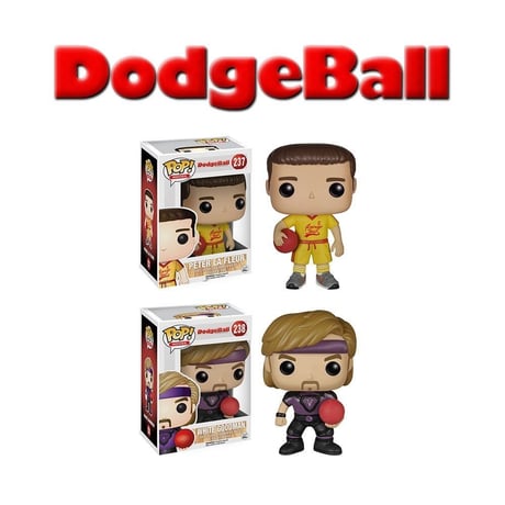 2015年デッドストック！　ファンコ  ポップ   映画『ドッジボール』　2体セット　Funko POP!　Dodgeball set of 2