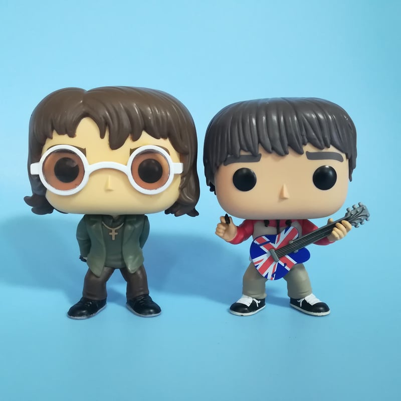 Oasis ノエル& リアム ギャラガー フィギュア2体セット 10月に来日!イギリスのロックバンド「oasis」ノエル&リアム