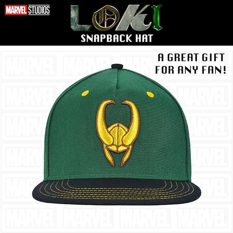 マーベル『ロキ』スナップバック・キャップ 　Marvel LOKI　Snapback Cap