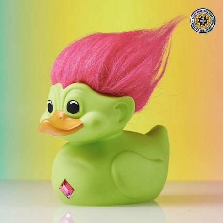 コスプレ・ダック　TUBBZ　『トロール 』グリーン w/ ピンクヘア　 TUBBZ Cosplaying Duck  Trolls Green w/ Pink Hair