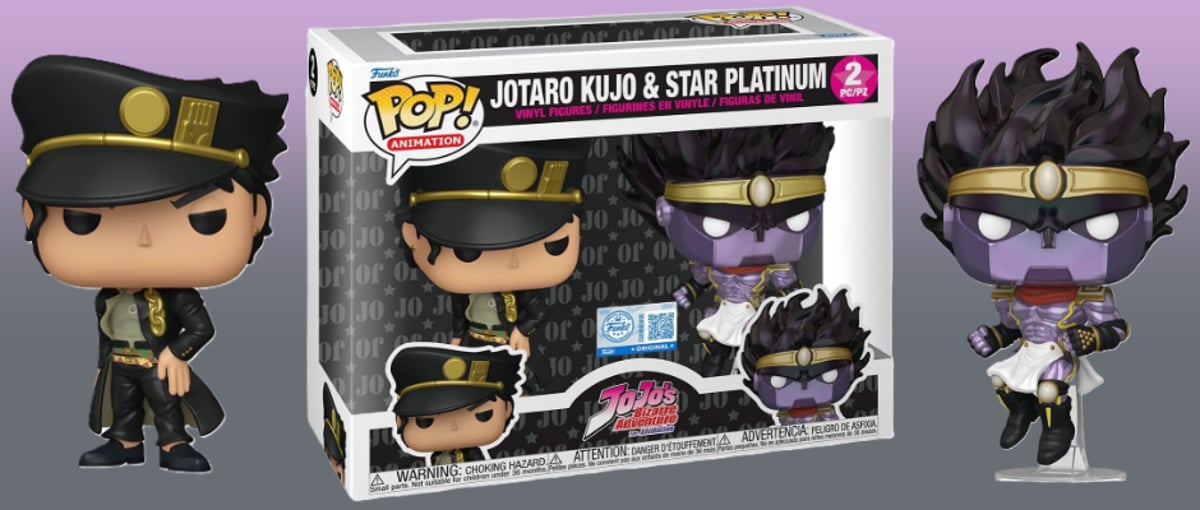 Funko Pop ジョジョ　空条承太郎 & スタープラチナ フィギュア ジョジョの奇妙な冒険』 空条承太郎 と スタープラチナ の限定ファンコ