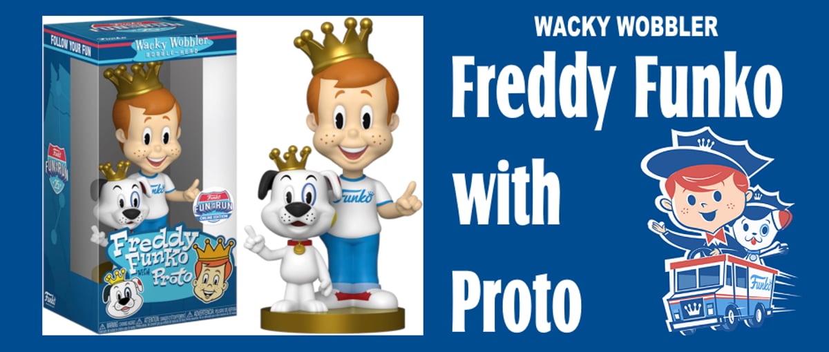 ファンコ25周年 フレディ君 & 犬のプロト 限定首振り人形 WACKY