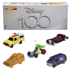 再入荷！》Disney100周年 ディズニー＆ピクサー HOTWHEELS ５台セット