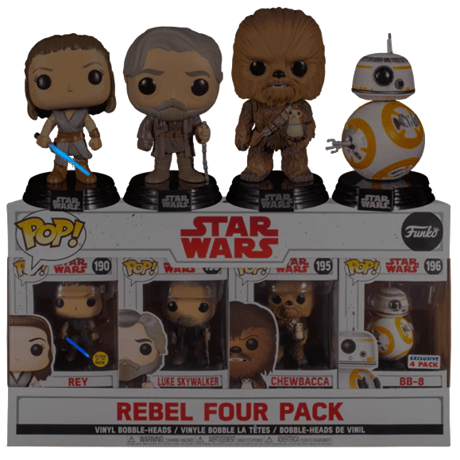 2017年 ファンコ ポップ   『スター・ウォーズ/最後のジェダイ』 反乱軍 4パック　Funko Pop! Star Wars: The Last Jedi - Rebel Four Pack