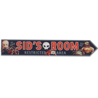 トイストーリー シドの部屋　Sid's Room　木製ウォール・プラーク（壁掛け）