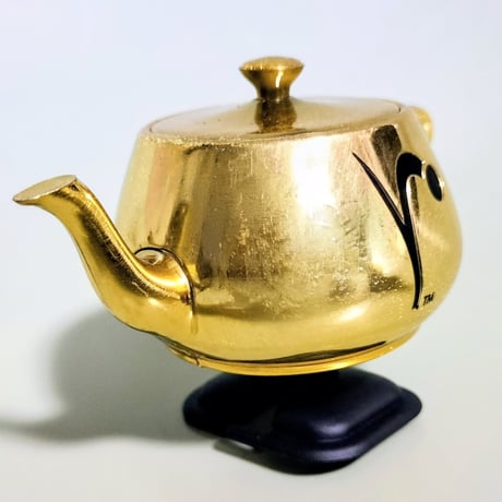 2005年 ピクサー レンダーマン ウォーキング・ティーポット　Pixar Renderman walking Teapot  Bronze