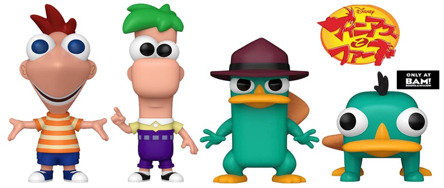 大人気 ディズニーアニメ 『『フィニアスとファーブ』 ファンコポップ