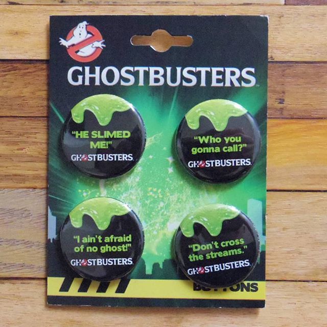 2009年デッドストック『ゴーストバスターズ』缶バッジ4個セット