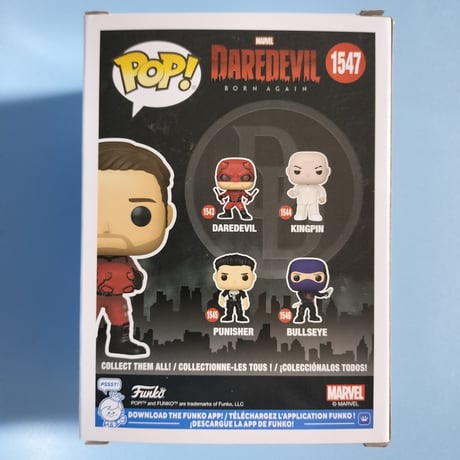 ファンコポップ  マーベル デアデビル：ボーン・アゲイン　デアデビル（アンマスクド）Funko Pop! MARVEL Daredevil Born Again Daredevil（Unmasked）
