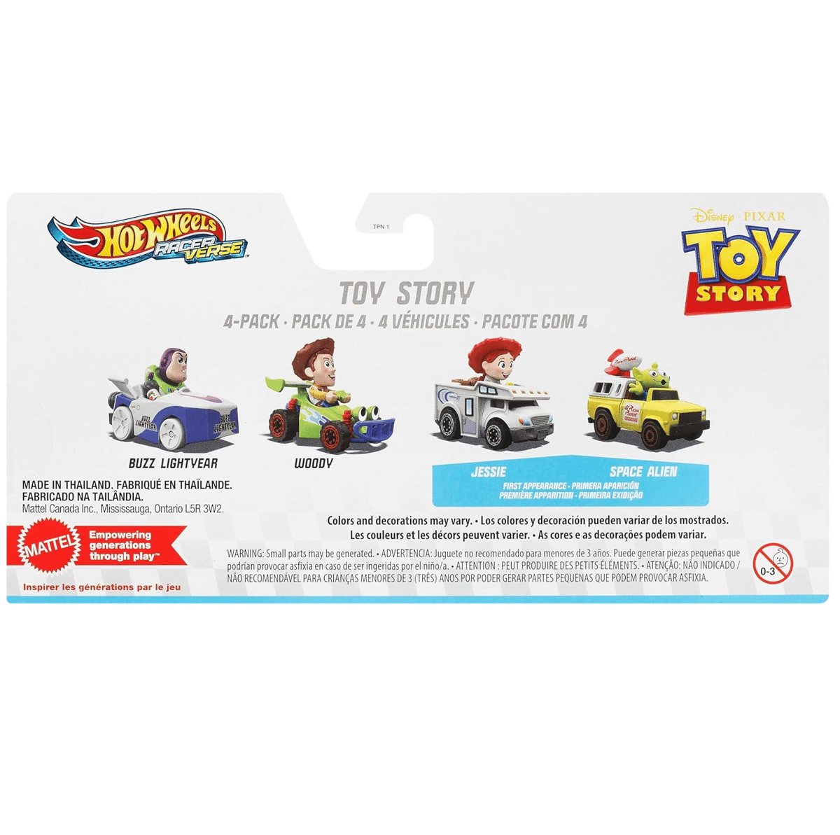 HOTWHEELS RacerVerse トイストーリー30周年 4台セット