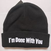 2017年デッドストック！HOTTOPIC限定「I'm Done With You（あなたにはうんざり）」ニット帽