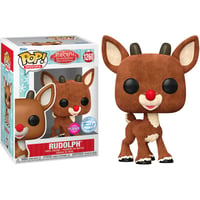 ファンコポップ『ルドルフ 赤鼻のトナカイ』ルドルフ（フロック版）　FUNKO POP The Red-Nosed Reindeer  RUDOLPH　（FLOCKED)
