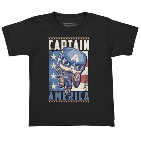 ファンコポップ『アベンジャーズ/エイジオブウルトロン』キャプテンアメリカ キッズTシャツ　セット　Funko POP! Kids Tees :Captain America