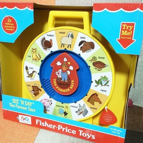 フィッシャープライス 　Fisher Price Classic Farmer Says See’n Say