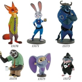 ズートピア』 ドイツ老舗フィギュアメーカーBullylandのPVC製ミニ