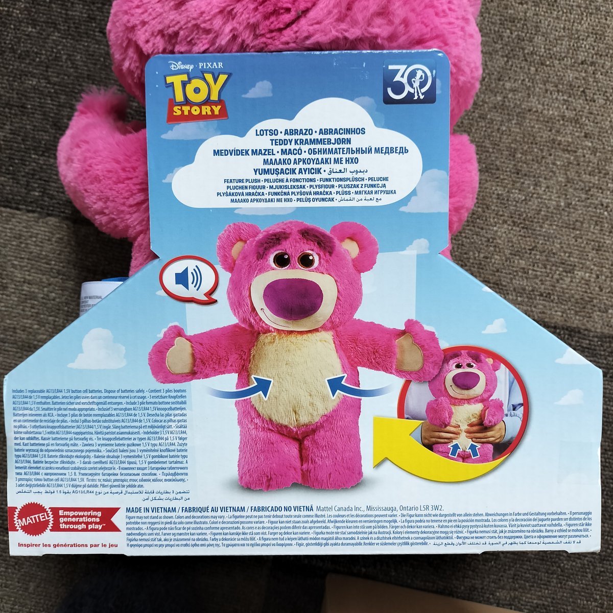 トイストーリー 30周年 Mattel ロッツォ・ハグベア ぬいぐるみ
