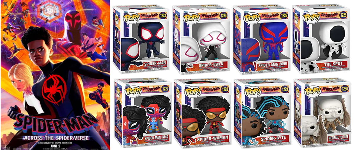 スパイダーマン：アクロス・ザ・スパイダーバース』ファンコポップ 8種