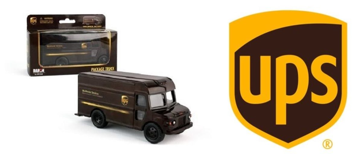 アメリカの運送会社「UPS」のデリバリートラック・プルバックカーです 