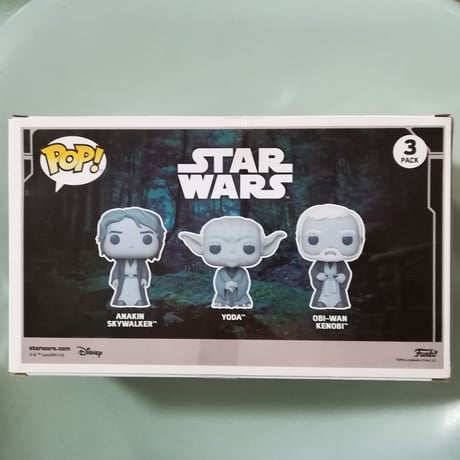 ファンコ  ポップ  『スター・ウォーズ』フォースの霊体 アナキン/ヨーダ/オビワン 　Funko POP!Star Wars Across The Galaxy（3Pack）
