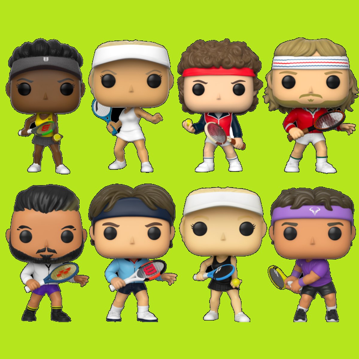 プロテニス選手のレジェンドたちがファンコポップ で登場!全8種 プロテニス選手のレジェンドたちがファンコポップ で登場!全8種